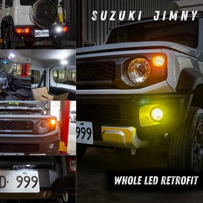 HYUGA Suzuki Jimny LED Light Bulbs Replacement Retrofit Package - Whole LED Retrofit (with WHITE fog light)