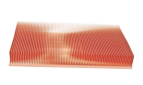 Diy Pure Copper Skiving Fin Heatsink 150X80X20Mm / 5.91X3.15X0.79 Inches For Electronic Chip Led Cooling #TOP2