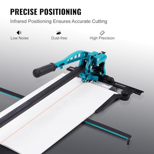 Image of Mophorn 40 Inch Tile Cutter Single Rail Double Brackets Manual Tile Cutter 3 /5 in Cap w /Precise Laser Manual Tile Cutter Tools for Precision Cutting (40 Inch)
