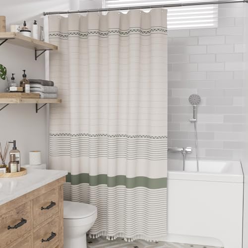 Amazerbath Boho Shower Curtains For Bathroom thumb #7