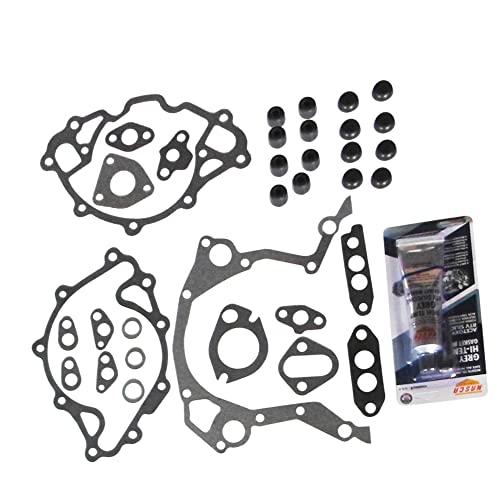 Image of Partsflow Full Engine Gasket Set Compatible with 1963-1982 Ford 260 289 302 V8 4.3L 4.7L 5.0L, 260-1125