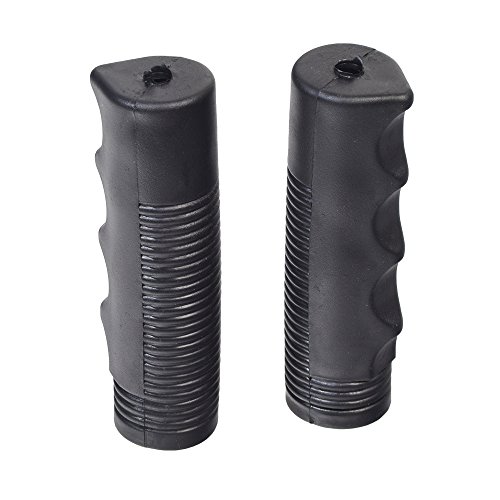 AlveyTech M100 Black Vinyl Handle Grips for Wheelchairs (Set of 2) - Fits Standard 7/8
