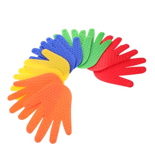 UKCOCO 5 Pares Masaje Táctil De Huellas De Manos y Pies. Colchonetas Sensoriales para Estera De Juego Sensorial Suelo De Baldosas Sensoriales Sala Sensorial De Polivinilo