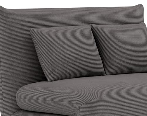 Banquette clic-clac 1 place velours côtelé avec coffre Best Mobilier