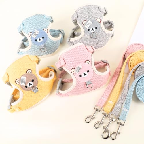 Coleira Colete Com Guia Para Cachorro, Gatos, Cães Pequenos, Coel...