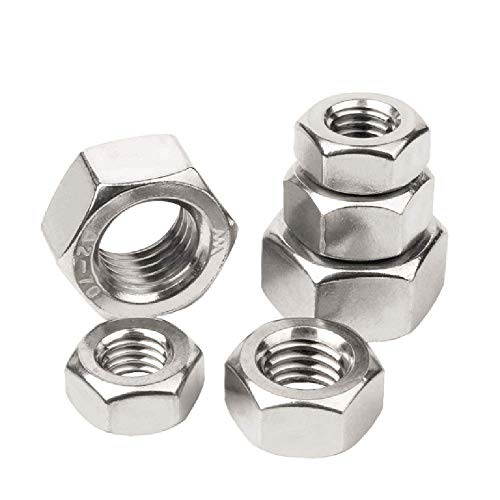 320Pcs Metric 304 Stainless Steel Hex Nuts Assortment Kit For Screw Bolt (M2 M2.5 M3 M4 M5 M6 M8) #TOP5