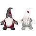 Adarl Handmade Swedish Tomte,Denmark Norway Nisse,Christmas Figurines Santa Gnome Plush Doll Present for Holiday Xmas Decorations,Grey C