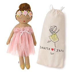 Hearts of Yarn Noa Plush Ballerina Doll Handmade Cloth Doll For Girls Soft Toy For Toddlers, Infants and Babies 19… Hearts of Yarn Noa Plush Ballerina Doll Handmade Cloth Doll For Girls Soft Toy For Toddlers, Infants and Babies 19…