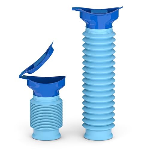 KkaFFe Pee Bottles for Men, Adjustable Emergency Urinal, Car Pee Bottle for Men and Women, Portable Toilet for Car, Shrinkable Personal Mobile Toilet,Urine Bottle