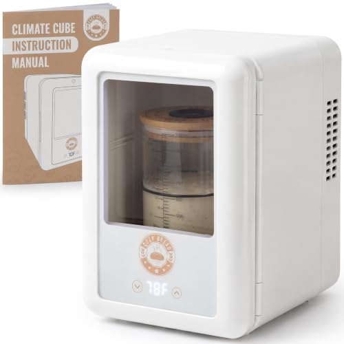 Cozy Bread® Climate Cube | Sourdough Starter Home | Starter Jar Temperature Control System | Warms & Cools Starter | Compact & Lightweight | USA Brand