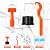 Storystore Tile Leveling System Kit, 200 PCS 1/16‘’ Tile Levelers, 1000Pcs Tile Spacers and 100 Steel Wedges and 4 Wrenches, Reusable Tile Spacers Leveling System for Walls & Floors Installation