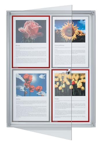 Panneau d'affichage 4 x A4 Franken blanc pour harmoniser votre bureau