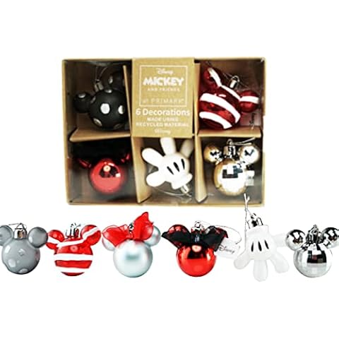 Licensed Disney Minnie and Mickey Mouse Christmas Tree Decorations Collection (Mini-Pack Red/Black) Cover