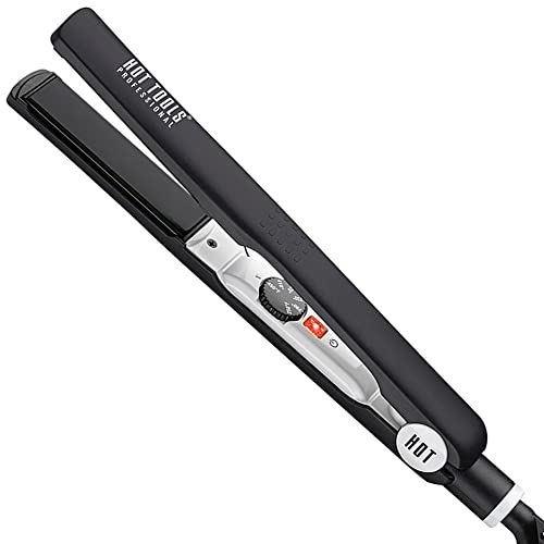 Hot Tools Professional Fast Heat Up Nano Ceramic Flat Iron, 1 Inch