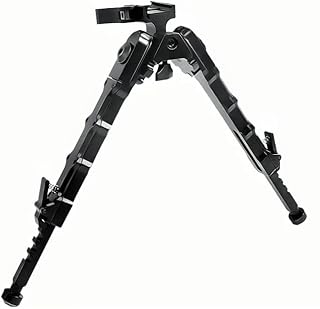 BESTSIGHT Rifle Bipod for Hunting,Picatinny Rail Bipod Easy Carry Folding Design 5 Adjustable Heights Quick Deploy Legs for Stability for Shooting,Quick Release Bipod(7-9inch bipod) - BESTSIGHT