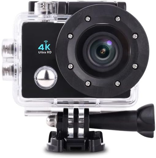 Side view of the Prixton DV660 action camera, showing ports for connectivity.