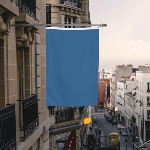 Drapeau extérieur robuste 1,2x1,8m bleu marine de haute qualité avec oeillets - 6