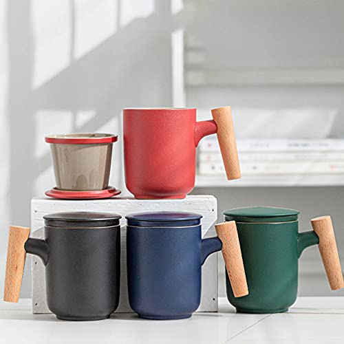 Cabilock 1 Conjunto Garrafa De Água Para Chá Canecas De Porcelana Coador De Chá Presente De Presente