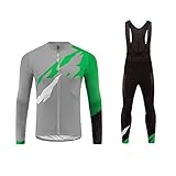 Future Sports Bike Wear Maillot de Ciclismo Ropa Ciclismo Conjunto para Hombre Culotte Manga Larga+ Bib Long Pantalones with Gel Pad