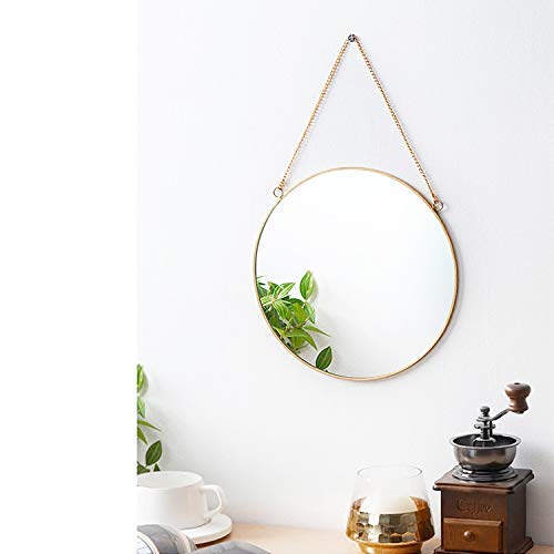 Dahey Hanging Circle Mirror Wall Decor Small Gold Round Mirror with