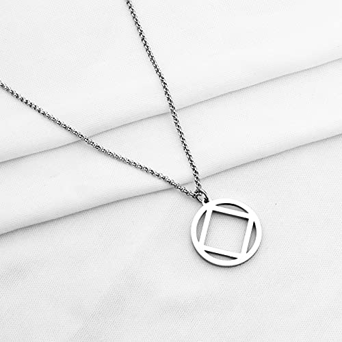 Recovery Gifts NA Jewelry Narcotics Anonymous Necklace Keychain 12 Step Addict Jewelry Recovery Sobriety Gift2