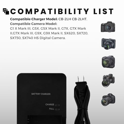 NB-13L-CB-2LH-CB-2LHT-Battery-Charger-for-Canon-Compatible-with-CB-2LHT-G1X-Mark-III-G5X-G5X-Mark-II-G7X-G7X-Mark-II-III-G9X-G9X-Mark-II-SX620-SX720-SX730-SX740-HS-Digital-Camera