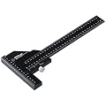 Woodraphic Professional Dual Function Scriber Gauge for Measuring and Marking - All in One Aluminum Steel Framing Tool for Professional Carpentry Use - 8 inch(New) Imperial