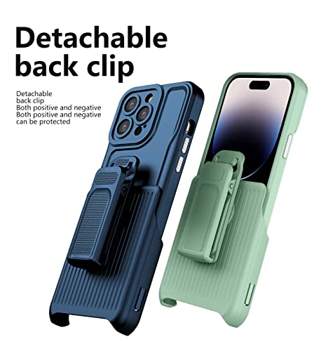Hitaoyou Iphone 14 Pro Max Cases, Iphone 14 Pro Max Phone Case, Heavy Duty [3 Layers] Shockproof Full Body Rugged Hybrid Case For Iphone 14 Pro Max 6.7" With Kickstand Belt Clip Holster Cover #TOP6