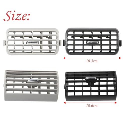Aérateurs de climatisation gris pour Toyota Avanza 2004-2011