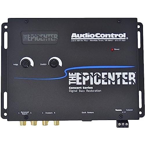 Elite Audio Bass Booster Package | Car Audio Enhancment | Epicenter Processor & Dash Remote | 17Ft. 100% Ofc 2-Ch Rca Cable | 3Ft. 100% Ofc 2-Ch Rca Cable | Complete Kit To Increase Bass Output #TOP4