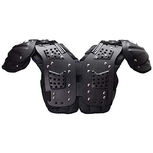 Schutt Sports Mid Fles 4.0 Shoulder Pad Large, Black/Blue (80235705) #TOP1
