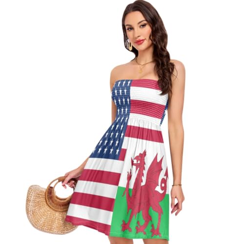 Vestido de playa con bandera de Gales GuoChe para vacaciones