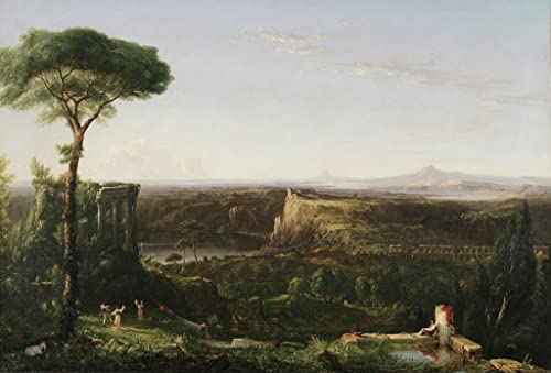 Cuadro en lienzo de Thomas Cole para pared: pintura mural decorativa de 60x90 cm SERENDIPITP