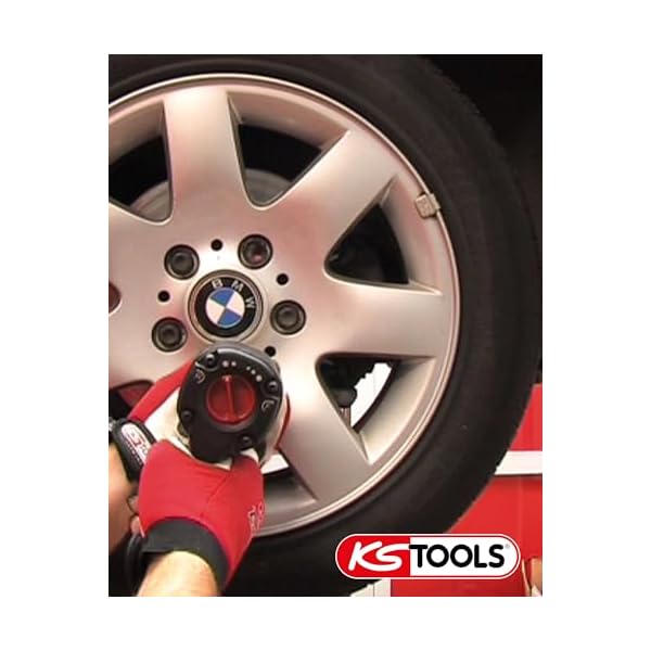 KS Tools Monster Schlagschrauber Druckluft 515.1210 I Druckluft Schlagschrauber mit praktischem Umschalthebel L/R I Hochleistungs-Doppel-Hammer-Schlagwerk – Bild 7