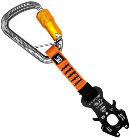 Kong Italy Frog ANSI Quickdraw, Aluminum Auto-Locking Connector with 120mm Sling, Triple Action ANSI Z359.12 Certified, Made in Italy