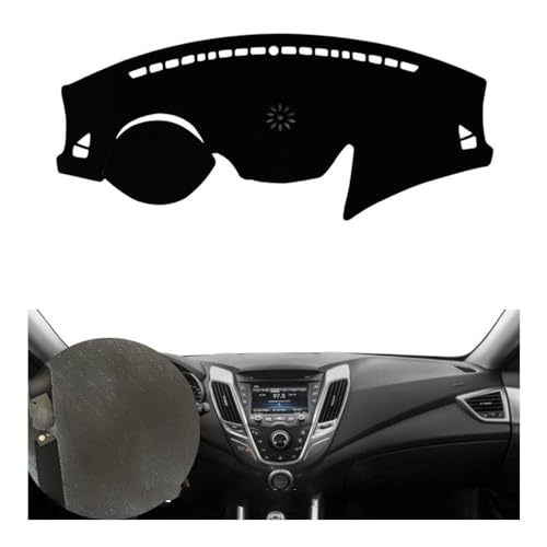 Tapis de tableau de bord antidérapant Hyundai Veloster fini les reflets et la chaleur