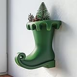 3D Printed Elf Boot Wall Vase Shelf | Whimsical...