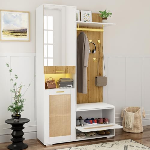 OLIVIBED Juego de armario con espejo juego