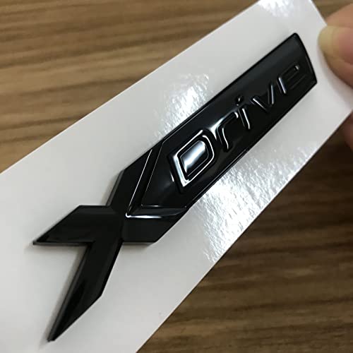 Xdrive Black Car X Drive Emblem Badge Number Trunk Luggage Badge Emblem