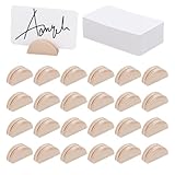 Fonction pratique: Ces supports en bois sont conçus pour contenir des photos, cartes de visite, numéros de table de mariage, signalétique et plus. Ils permettent de ranger vos cartes ou petits objets de manière ordonnée et de les rendre facilement visibles.