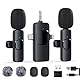 GKEAPZA Kabelloses Lavalier Mikrofon für Handy/iPhone/Computer, Wireless USB C Ansteckmikrofon für Videoaufnahmen, Vlog, TikTok, YouTube, Rauschunterdrückung, Plug-Play Clip on Microphone