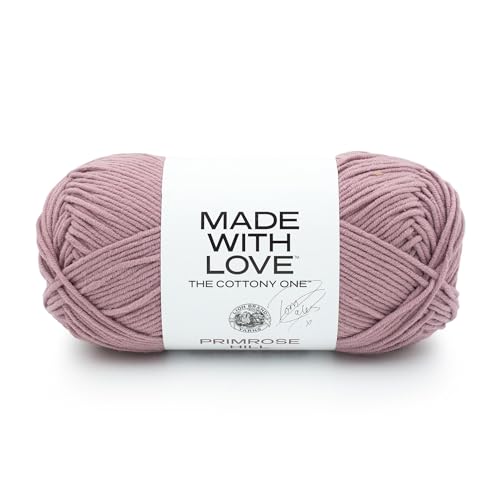 Image of Lion Brand Yarn Made with Love The Cottony One Yarn for Crocheting, Knitting, and Crafts, Primrose Hill, 1 Pack