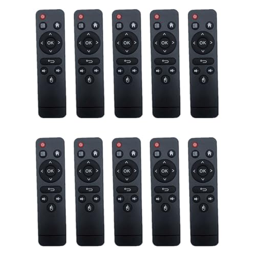 Hndhbfgrt 10X Control Remoto para 331/ MAX X3 /Mini V8/ MAX H616 Smart TV Box Android 10/9.0 4K Media Player Top Box Controller