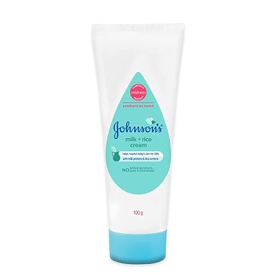 Johnson's Baby Milk and Rice Cream for Summer, 100g