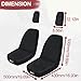 StarknightMT UTV Rhino Seat Covers Water-Resistant Seat Covers Compatible with Rhino 700 660 450 2004-2021 1680D Fabric Black