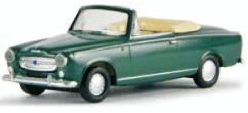Preisvergleich Produktbild Brekina 29152 Peugot 403 cabrio blaugrün