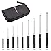 BOOSTEADY Best Gunsmith Grip Roll Pin Punch Tool Set in Zippered Organizer Carry Case (9 Pieces)