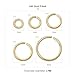 MICROAMOY 1000pcs 14k Gold Filled Jump Rings,Non Tarnish Gold Open Jump Rings for Necklace Bracelet Earrings DIY Jewelry Making Supplies (0.7x4mm, Gold)