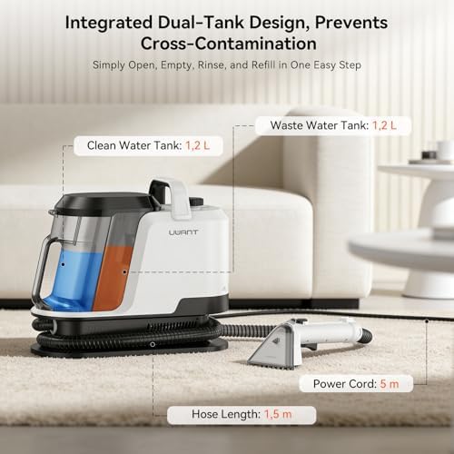 Uwant Y100 Steam Carpet Cleaner, Upholstery Cleaner Machine for Sofa, Couch — view 8