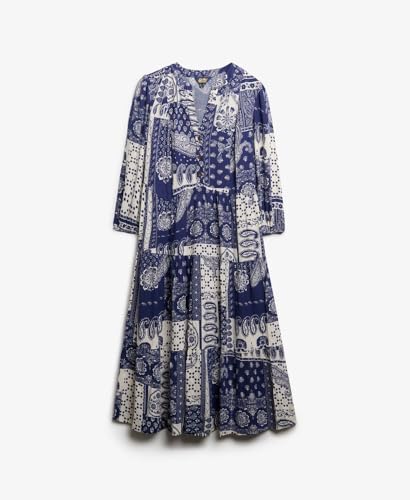 Robe mi longue à volants femme Superdry - vue 8